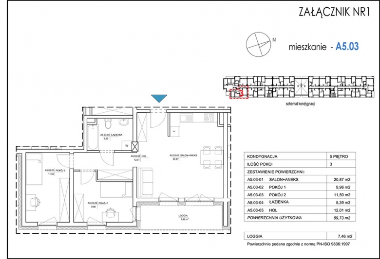 Apartament nr. A5.03